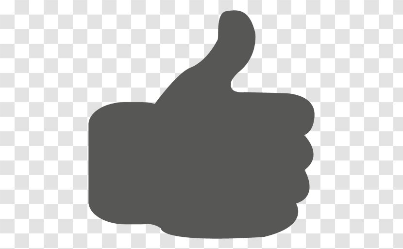 Thumb Signal - Silhouette - Thumbs Up Transparent PNG
