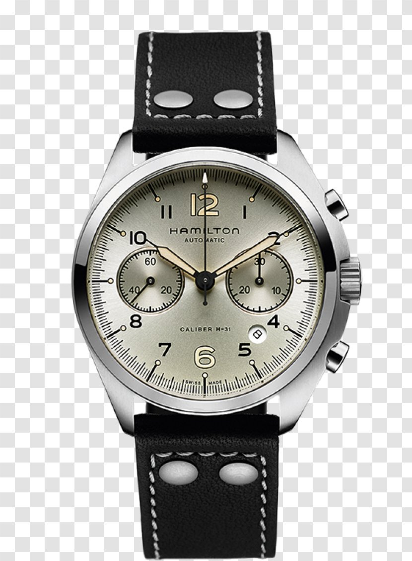 Hamilton Khaki Aviation Pilot Auto Watch Company Chronograph 0506147919 - Strap Transparent PNG