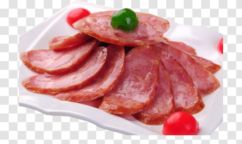 Salami Chinese Sausage Cantonese Cuisine Ham Take-out - Kielbasa - Style Transparent PNG