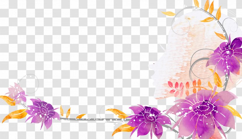 Purple Flower - Arranging - Fantasy Queen Material Transparent PNG
