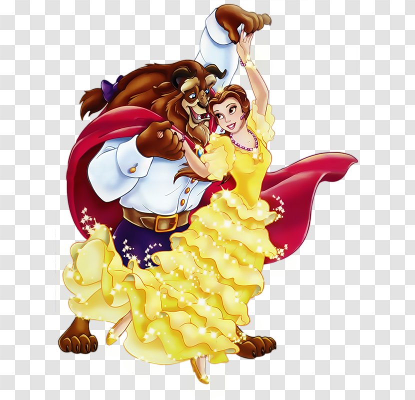 Belle Beauty And The Beast Cogsworth - Fictional Character Transparent PNG
