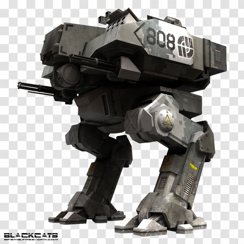 Mecha Bipedalism Humanoid Robot Tank - Military - Robotics Transparent PNG