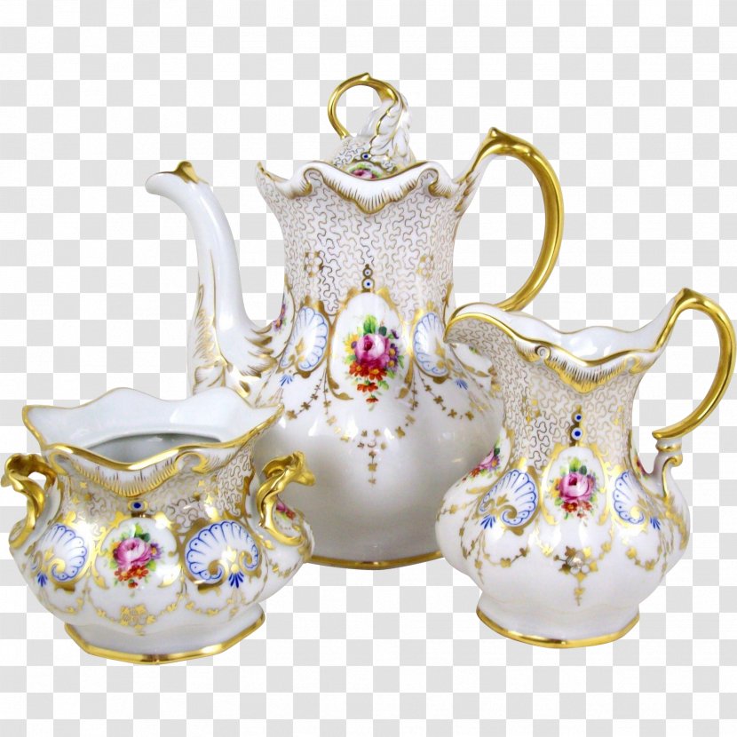 Teapot Porcelain Creamer Saucer - Cup - Chinese Transparent PNG