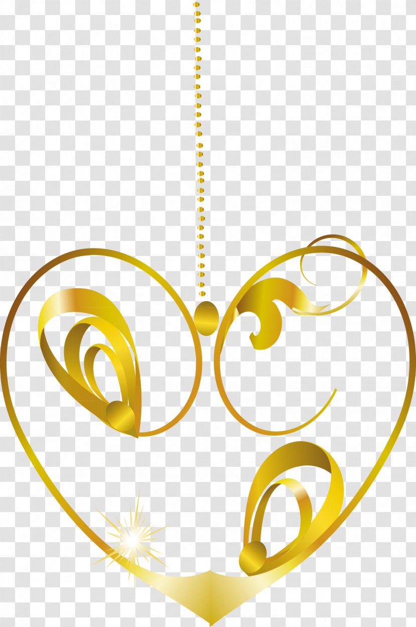 Gold Vecteur - Plot - Heart Transparent PNG