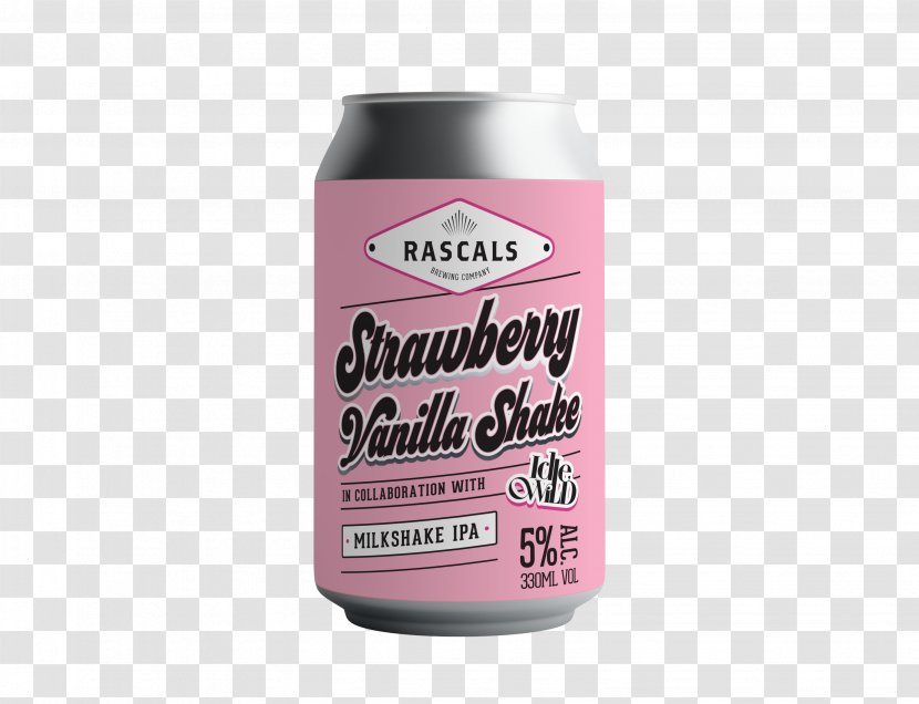 Milkshake India Pale Ale Beer Strawberry - Vanilla Transparent PNG