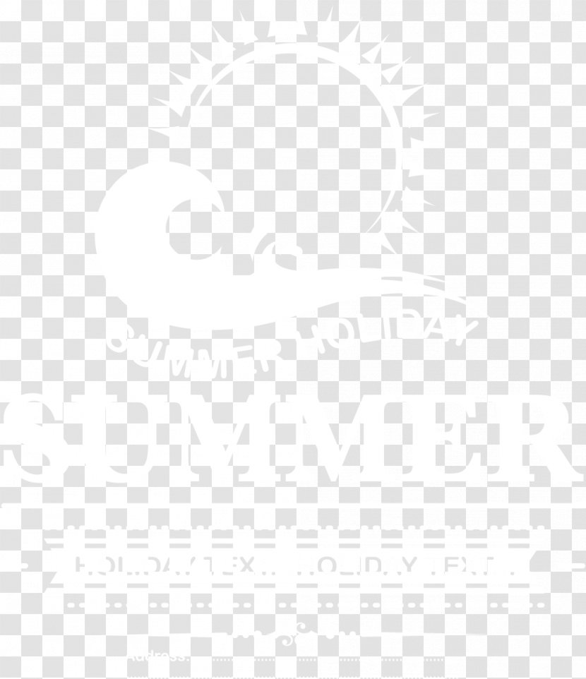 Black And White Line Angle Point - Summer Vacation Transparent PNG