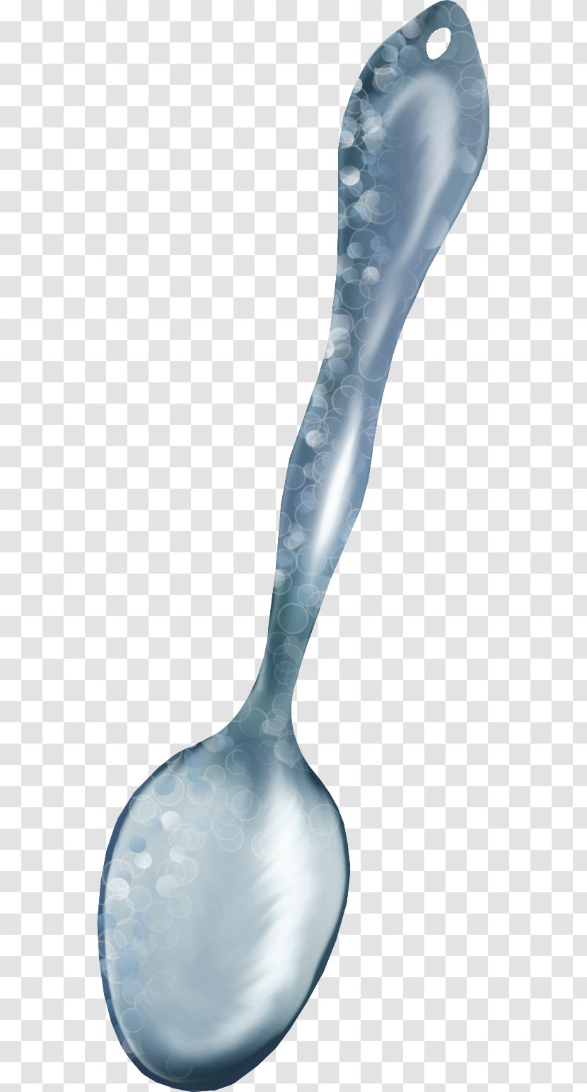 Tablespoon Ladle - Soup - Blue Pattern Spoon Transparent PNG