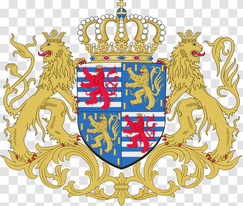 Coat Of Arms Luxembourg House Nassau-Weilburg Crest - Flag - Tagore Transparent PNG