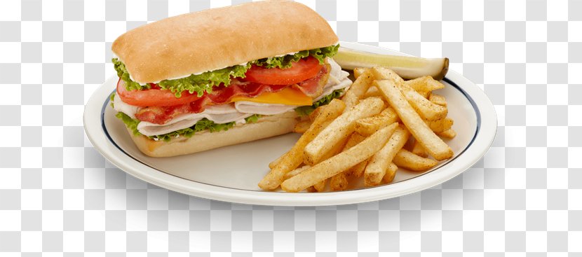 French Fries Submarine Sandwich Cheeseburger Breakfast Club - Steak - Cheese Transparent PNG