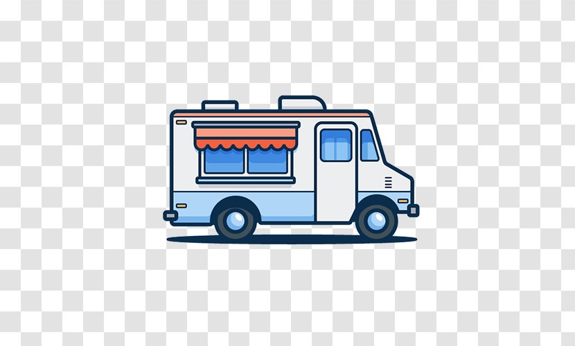 Car Street Food Truck Illustration - Model - Lovely Simple Travel Diner Transparent PNG