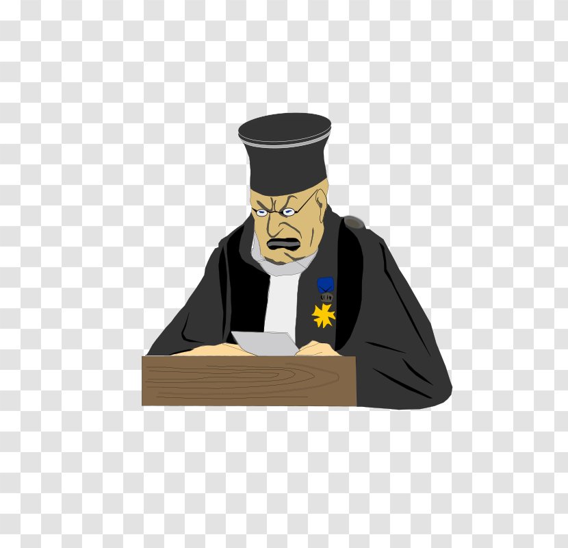 Judge Court Clip Art - Mortarboard - Magistrate Transparent PNG
