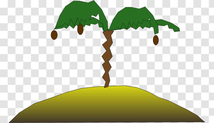 Clip Art - Tree - Palm Island Transparent PNG