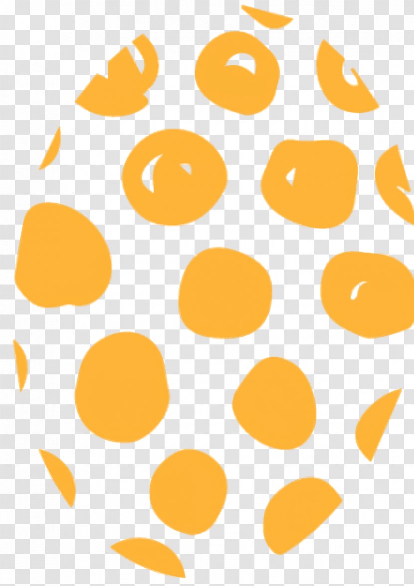 Yellow Background - Orange - Polka Dot Transparent PNG