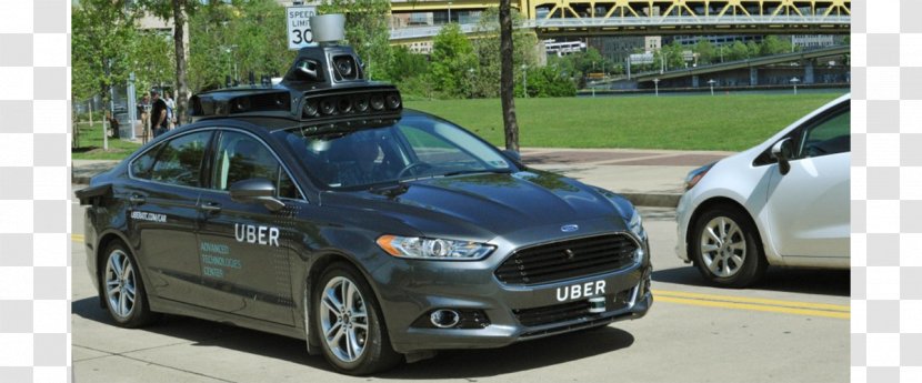 Taxi Autonomous Car Uber Ford Mondeo - Automotive Exterior Transparent PNG