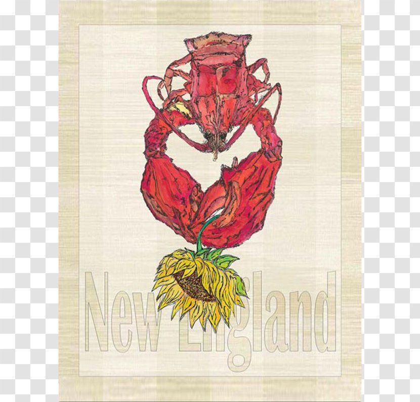 American Lobster Cuisine Of The United States Beach Flower - Cartoon Transparent PNG