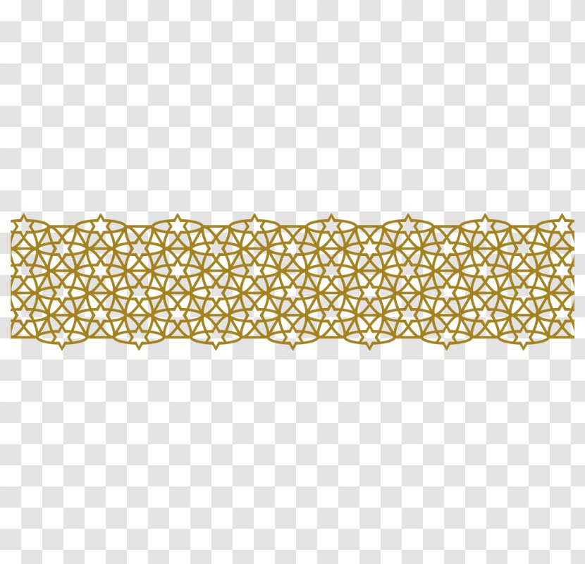 Lace Adhesive Tape Textile Gold Ribbon - Golden Pattern Transparent PNG