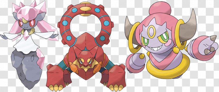 Volcanion Video Games Diancie Hoopa Image - Ken Sugimori Transparent PNG