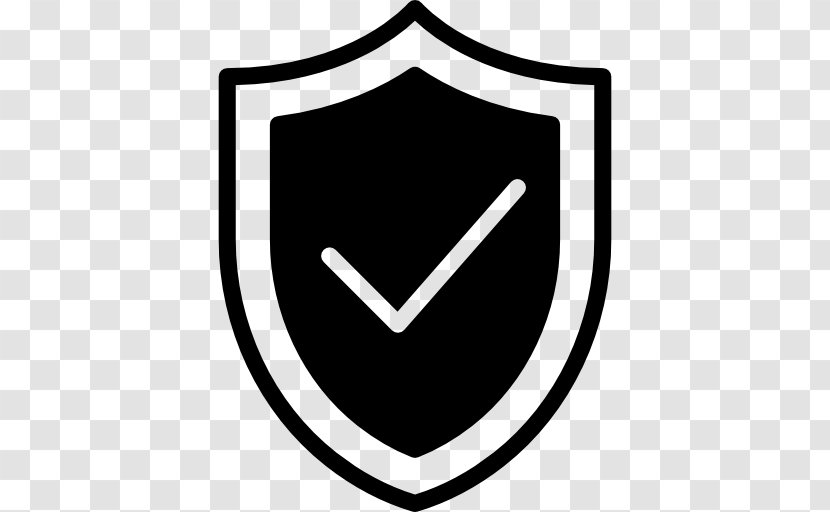 Computer Security Safety - Black And White - Protective Shield Transparent PNG