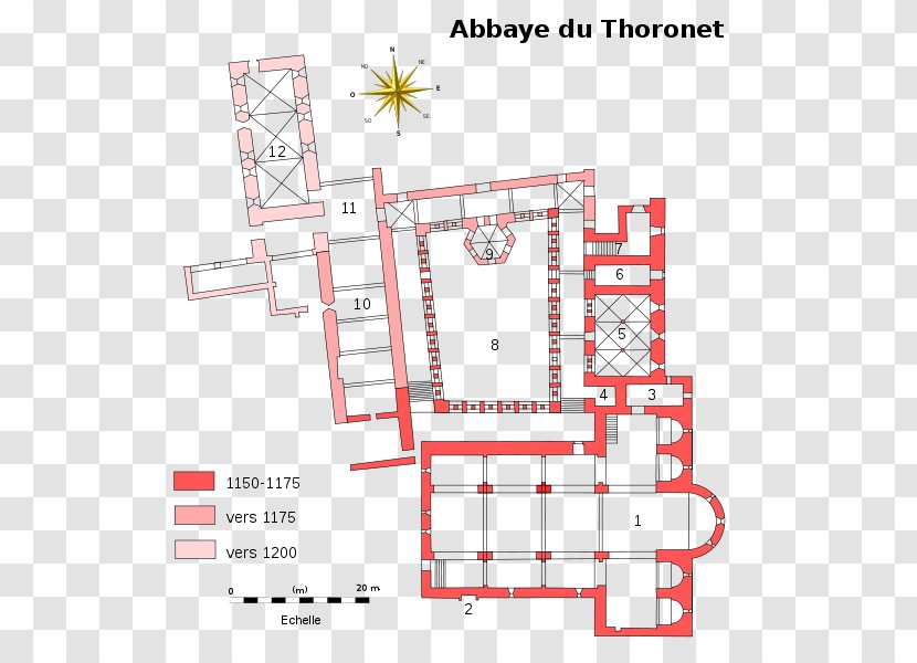 Le Thoronet Abbey Monastery Cistercians Les Abbayes - Plan - Convers Transparent PNG