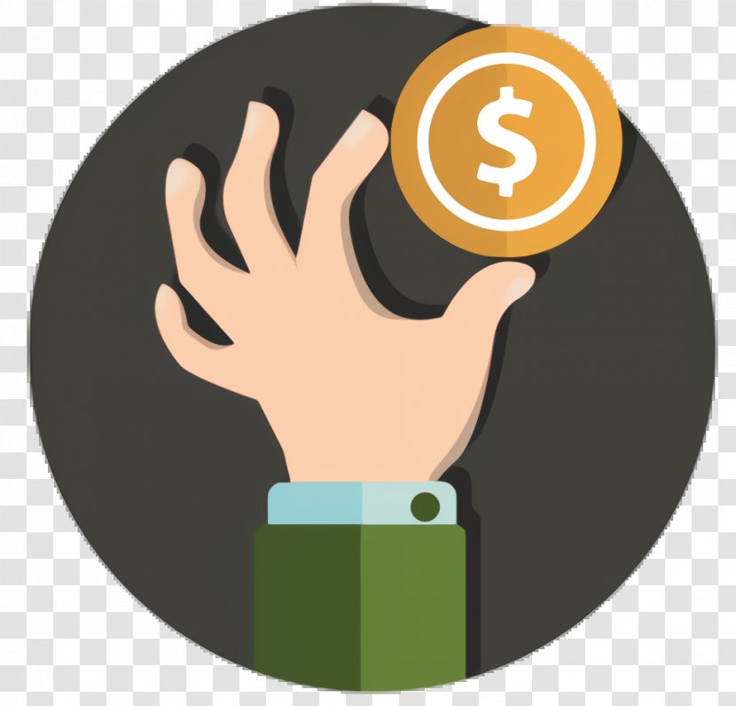 Bank Cartoon - Symbol - Thumb Transparent PNG