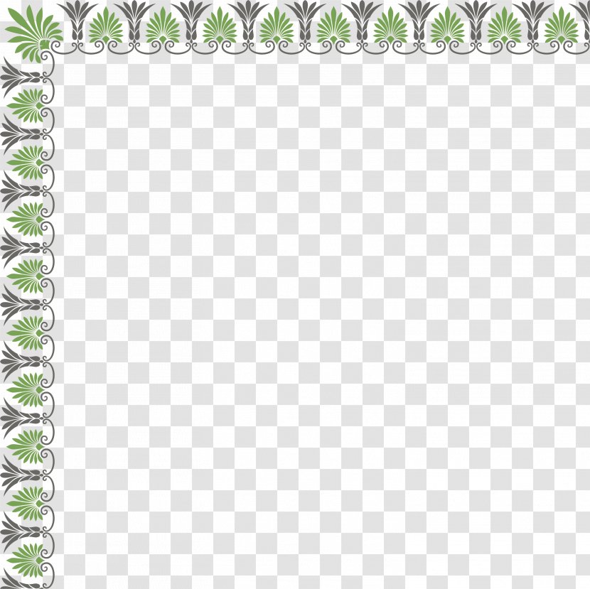 Green Simple Small Grass Border - Tpe 1215 Transparent PNG