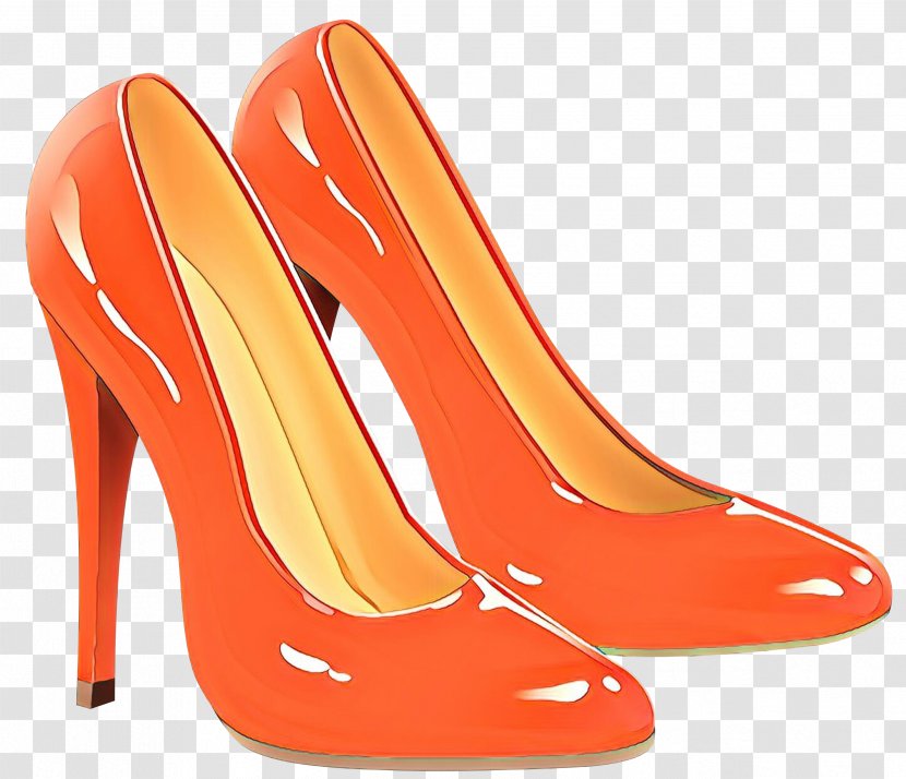 Orange Background - Leg - Peach Sandal Transparent PNG