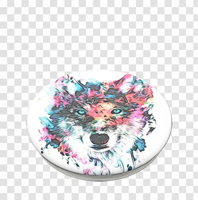 Wolf Cartoon - Popsockets - Tableware Plate Transparent PNG