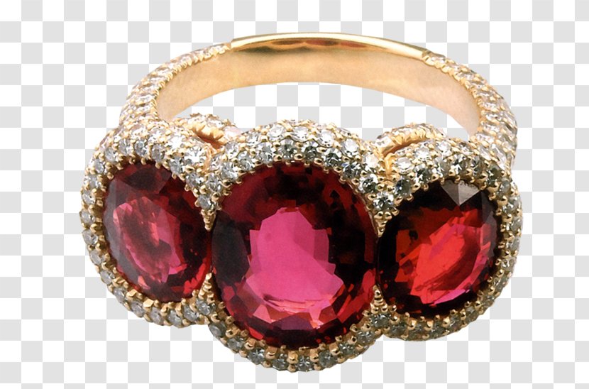 Ruby Wedding Ring Engagement - Blingbling Transparent PNG