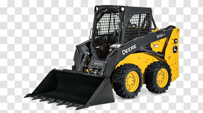 John Deere Skid-steer Loader Heavy Machinery Tracked - Hardware - Skid Steer Transparent PNG