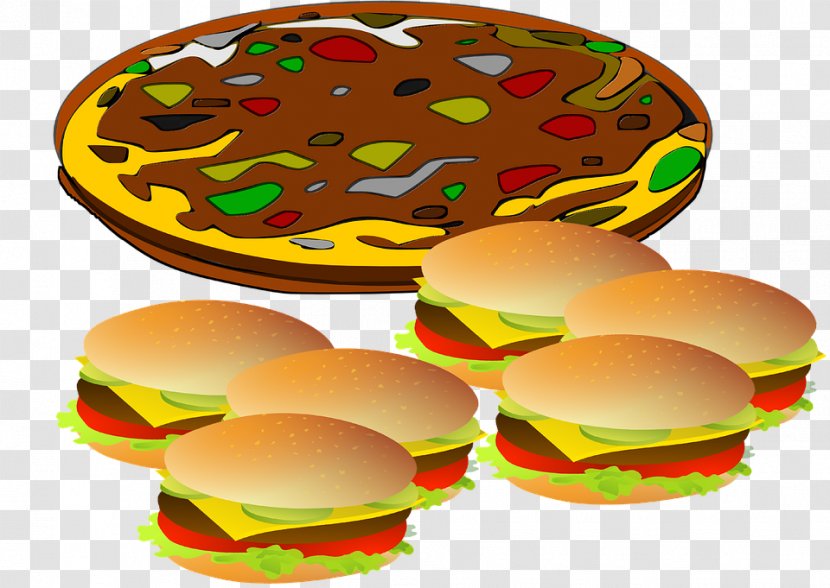 Cheeseburger Hamburger Pizza Fast Food Hot Dog - Finger Transparent PNG