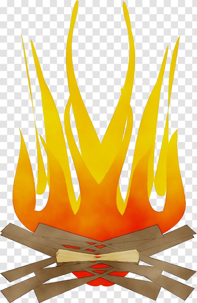 Orange - Wet Ink - Fire Flame Transparent PNG