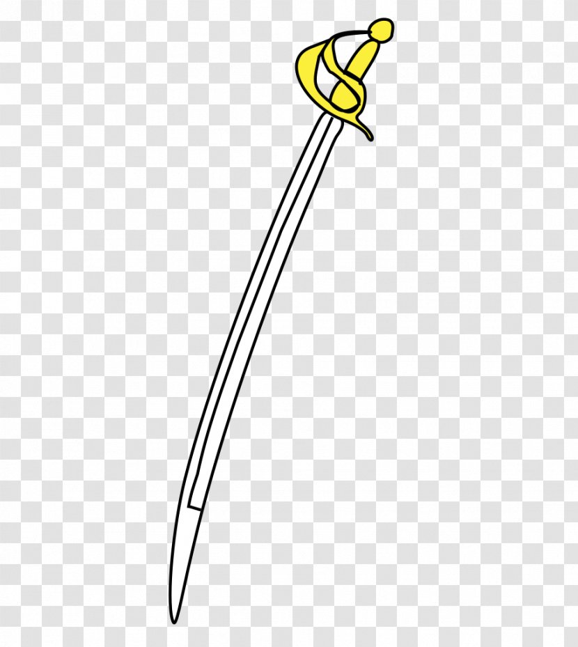 Heraldry Rendering - Ski Pole - Sabre Transparent PNG