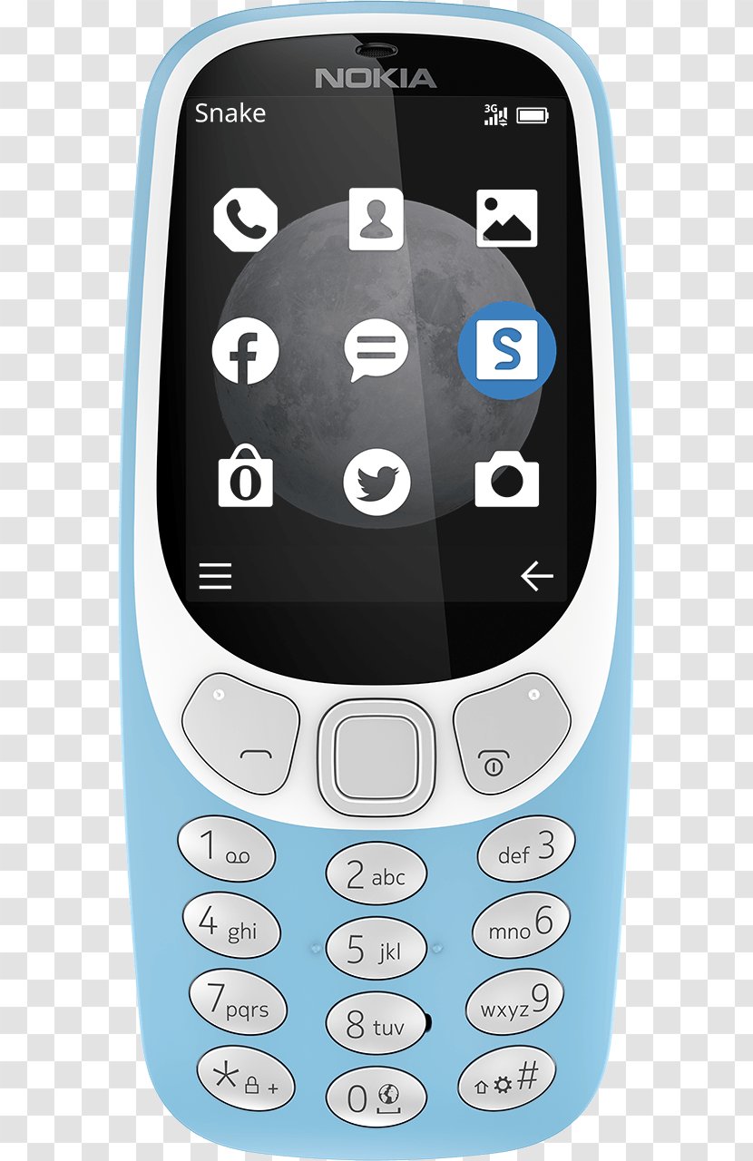 Nokia 3310 (2017) 3G - Feature Phone Transparent PNG