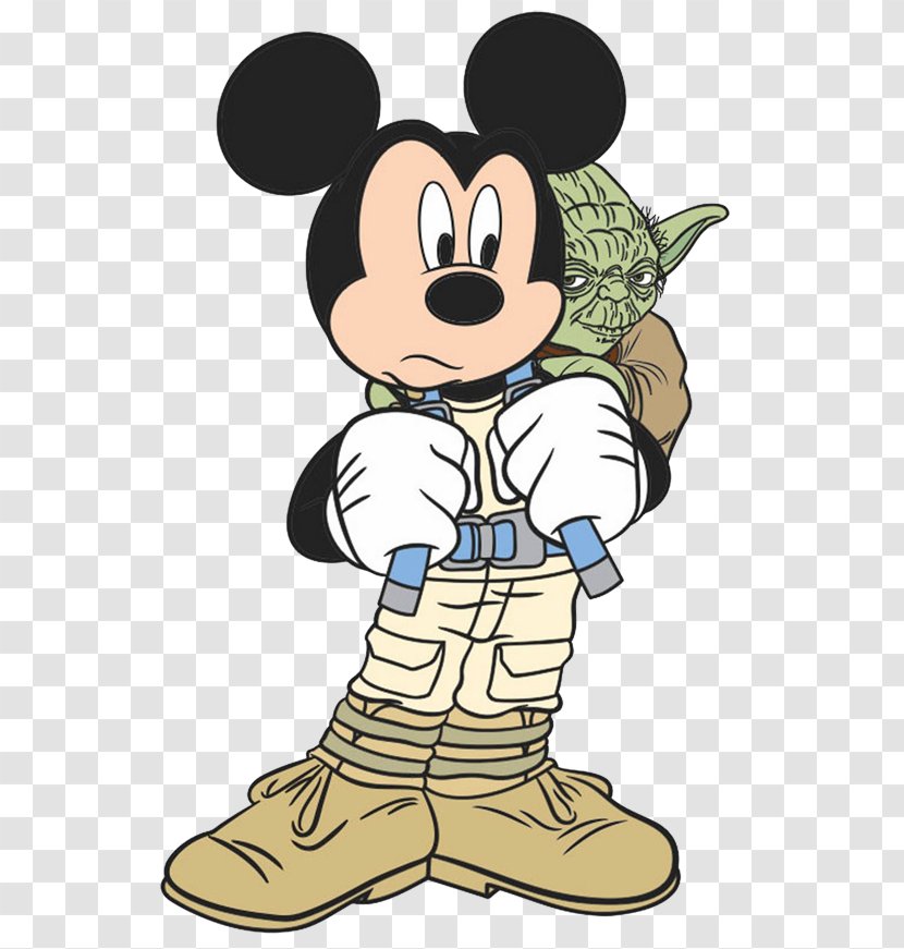 Mickey Mouse Yoda Minnie Star Wars Clip Art - Cartoon Transparent PNG