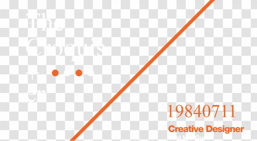 Line Point Angle Brand - Orange Transparent PNG