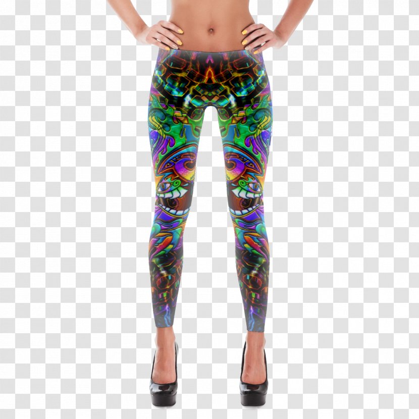 Leggings Clothing Yoga Pants Spandex - Jersey - Tights Mockup Transparent PNG