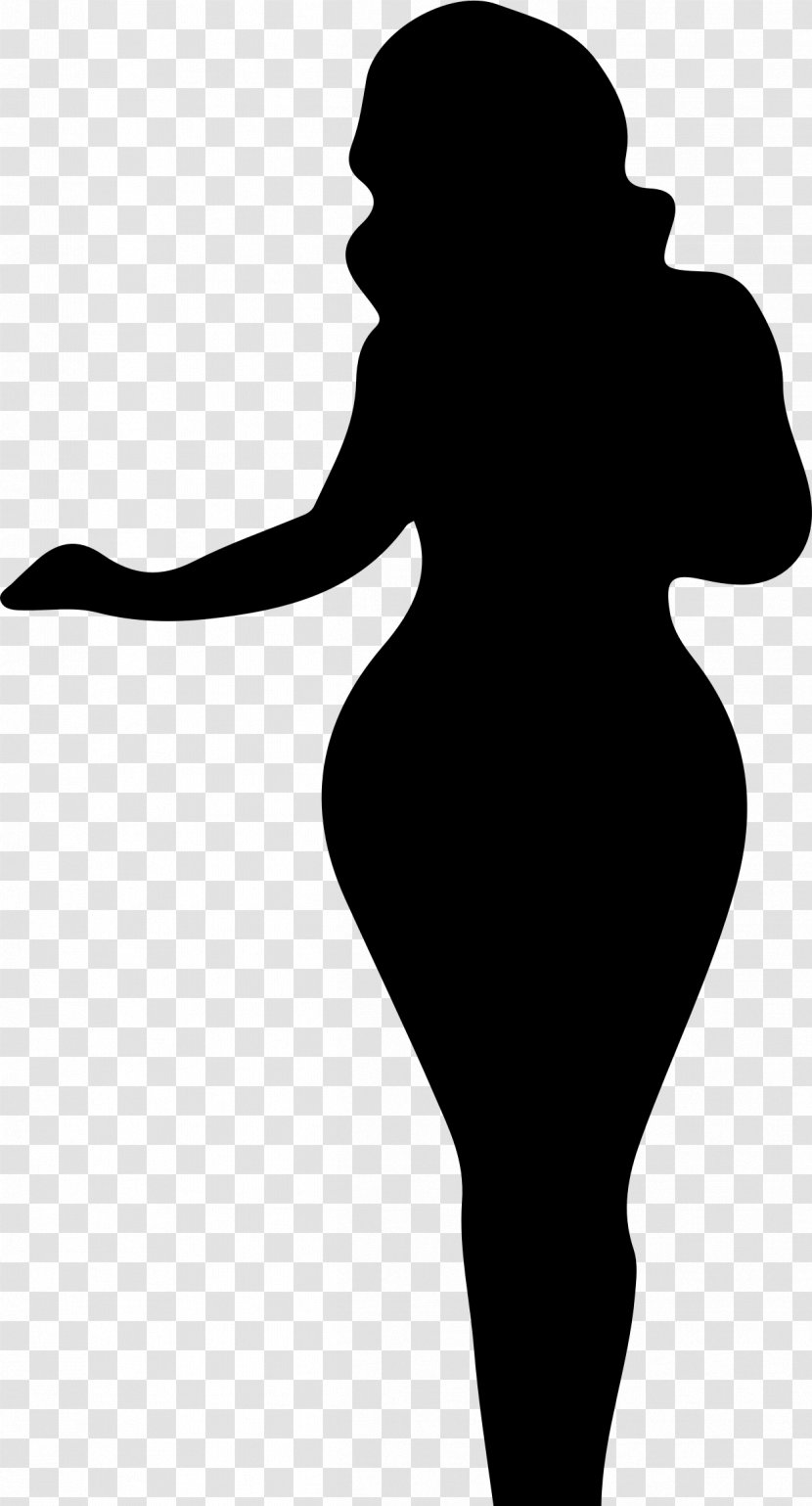 People Silhouette - Woman - Blackandwhite Standing Transparent PNG