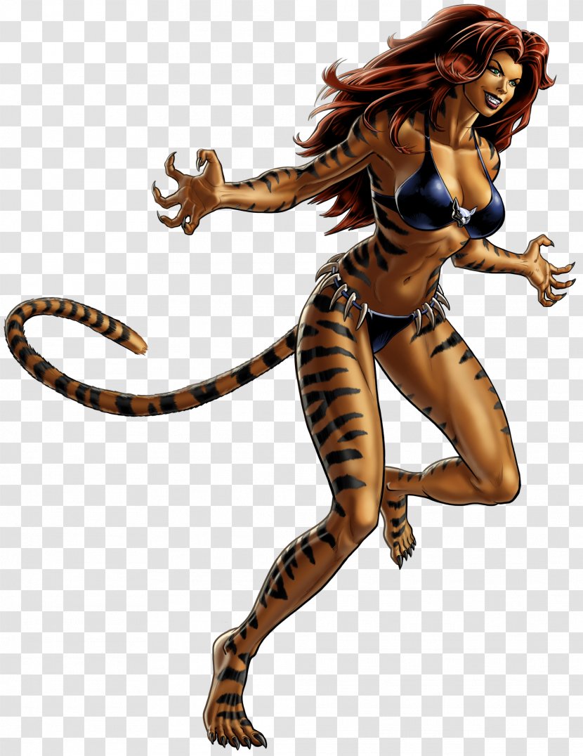 Marvel: Avengers Alliance Patsy Walker Tigra Marvel Comics - Woman Warrior - Magneto Transparent PNG