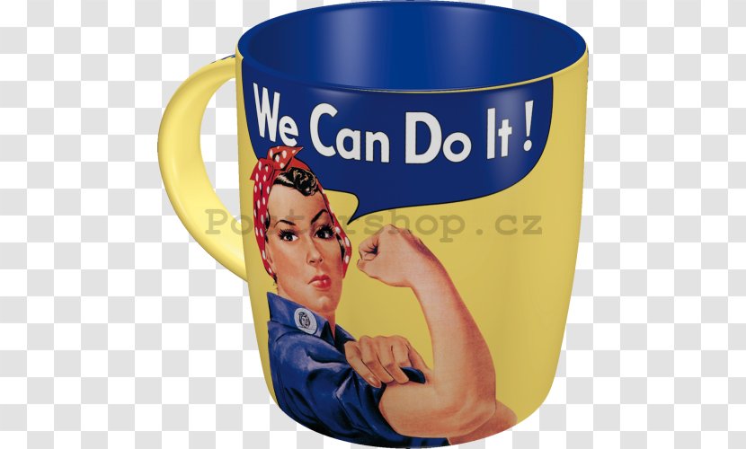 We Can Do It! Second World War Rosie The Riveter Mug - Woman - It Transparent PNG
