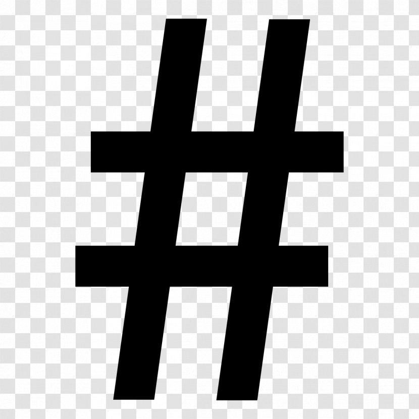 Number Sign Hash Function Symbol Hashtag Social Media - Cross Transparent PNG