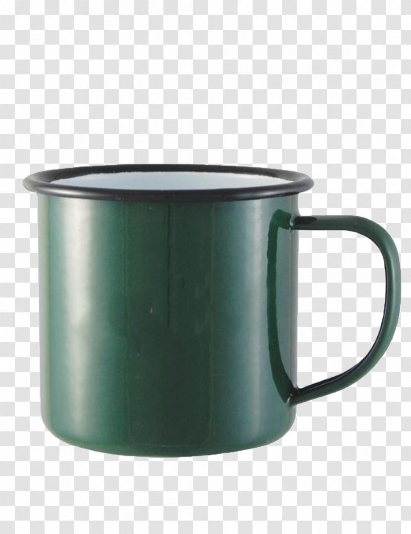 Mug Coffee Cup Vitreous Enamel Ceramic Green Transparent PNG
