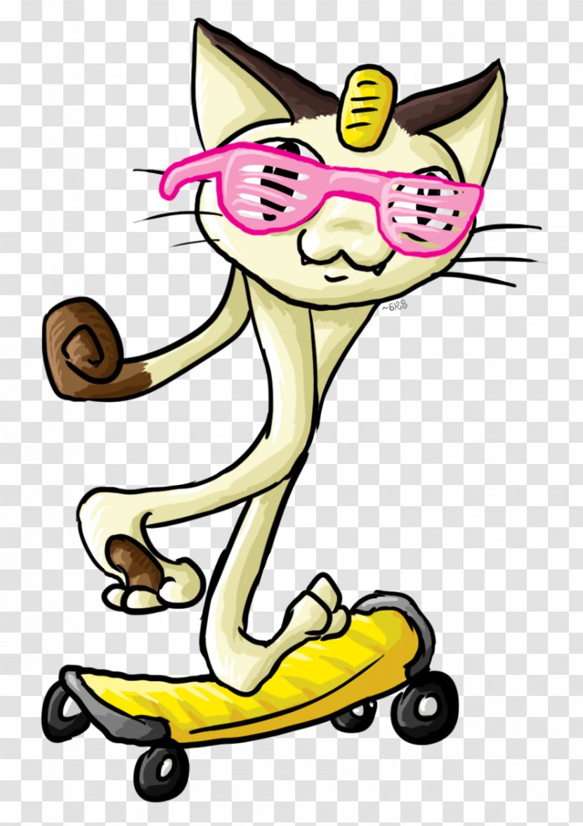 Whiskers Kitten Cartoon Clip Art - Skateboarding Transparent PNG