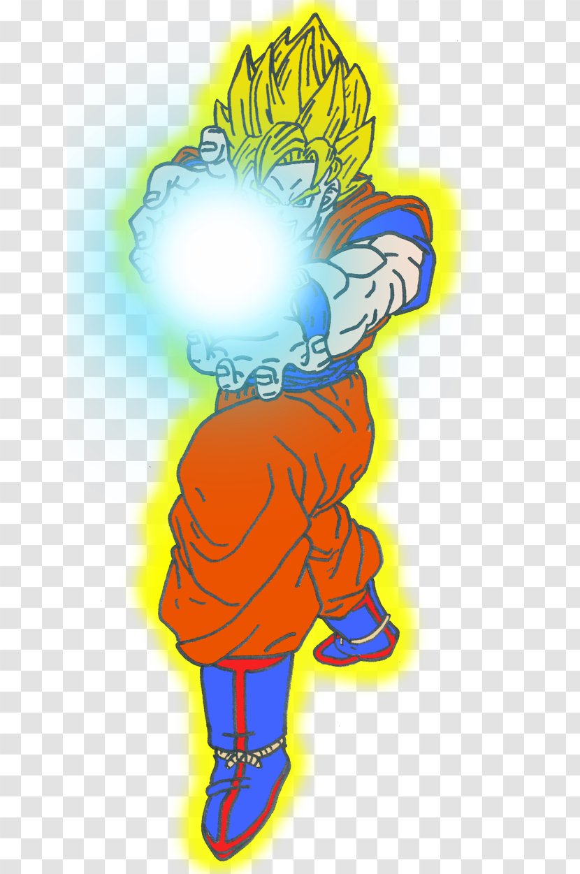 Organism Legendary Creature Clip Art - Yellow - Goku Super Saiyan Effect Transparent PNG