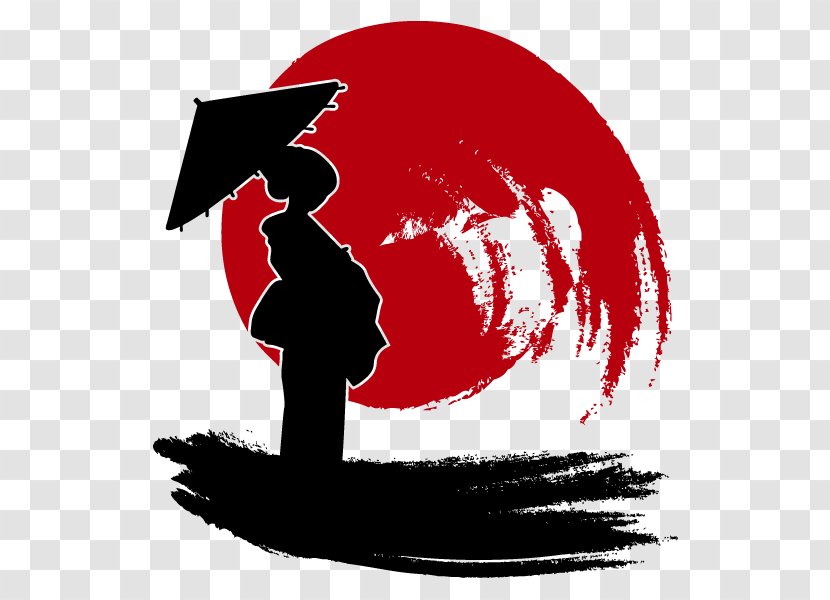 Geisha Art - Silhouette - Design Transparent PNG