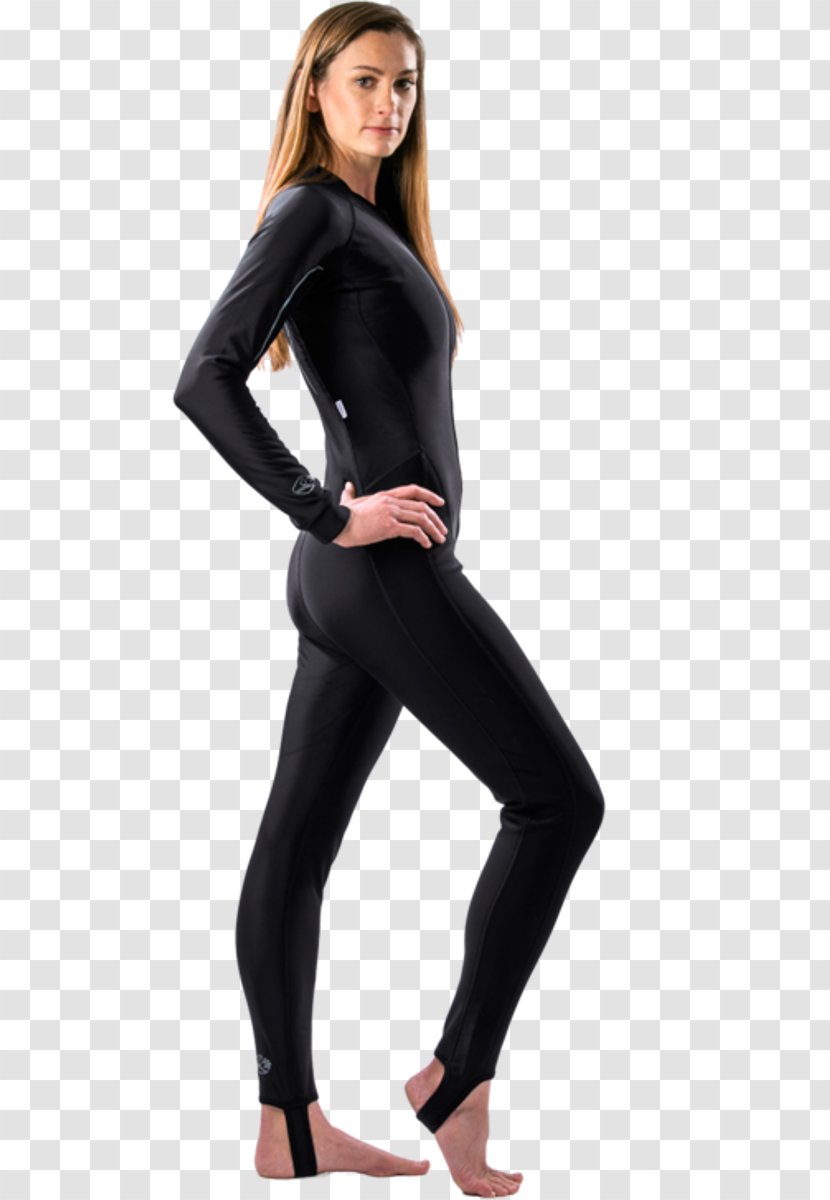 Wetsuit Zipper Underwater Diving Clothing - Tree - Black Jumpsuit Transparent PNG