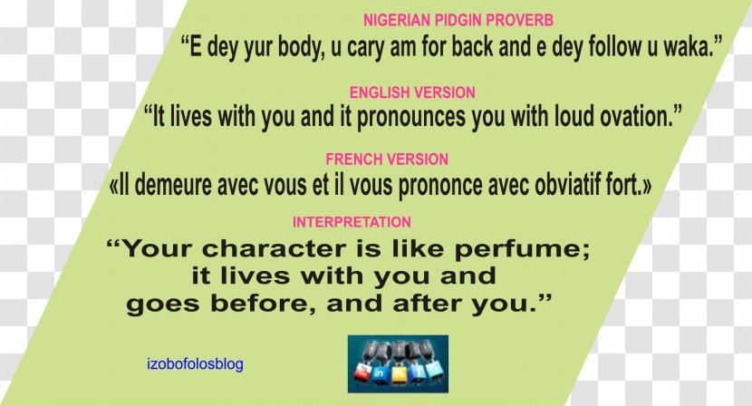 Nigerian Pidgin Proverb Self-justification - Banner Transparent PNG