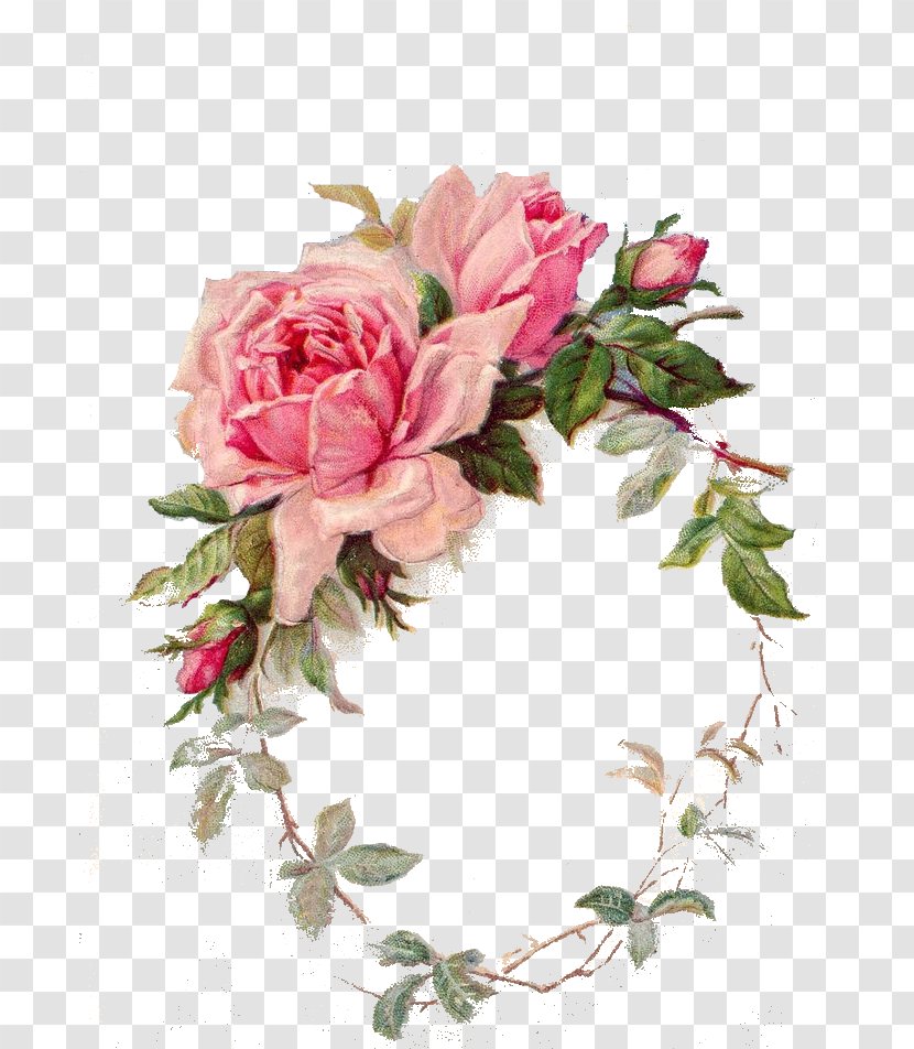 Bokmärke Paper Rose Flower - Die Cutting - Decoupage Vintage Transparent PNG