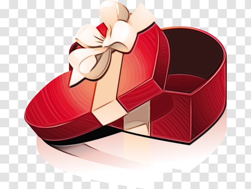 Red Footwear Heart Carmine Love Transparent PNG