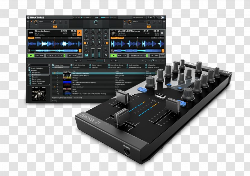 Traktor Native Instruments Audio Mixers Disc Jockey DJ Controller - Tree - Mixer Transparent PNG