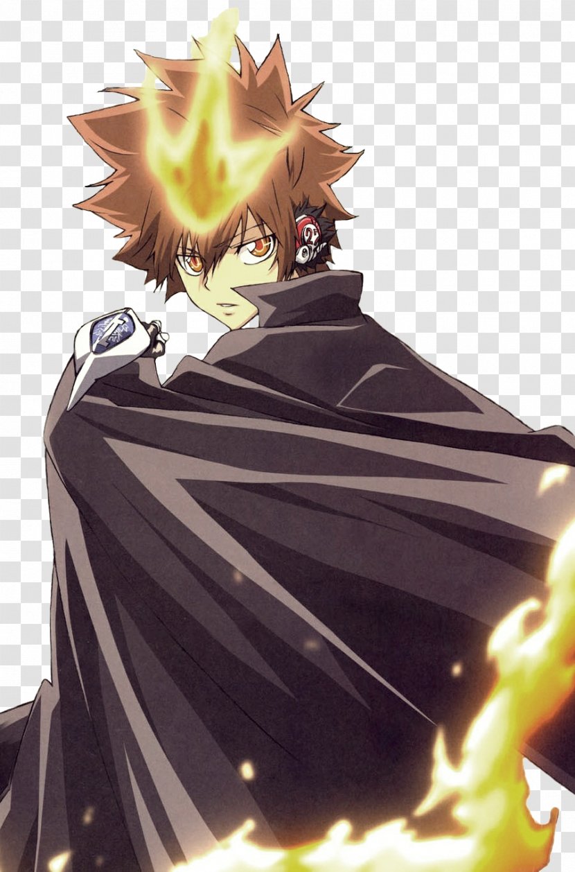 Natsu Dragneel Tsunayoshi Sawada Kyoya Hibari Reborn! Vongola Family - Cartoon - Reborn Transparent PNG